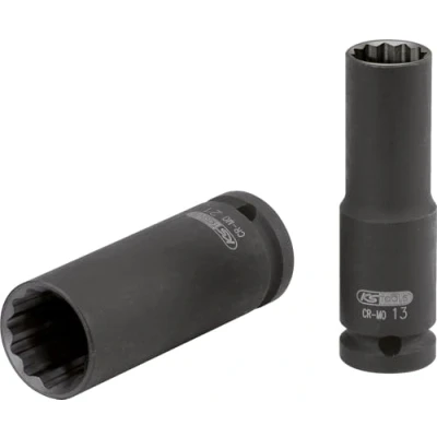 Abbildung von KS Tools 515.0945 1/2&quot; 12 kant Kraft Stecknuss, lang, 13 mm