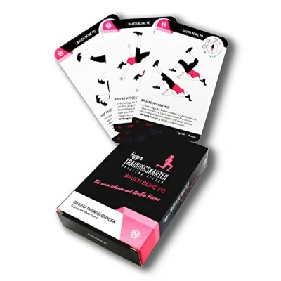 Abbildung von figgrs® Bauch Beine Po 57 Trainingskarten mit 50 Bodyshaping Fitness Übungen für einen schlanken &amp; Straffen Körper I Sport ohne Gerät zuhause überall durchführbar Von Anfänger bis Profi
