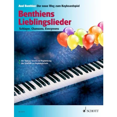 Abbildung von Benthiens Lieblingslieder: Schlager, Chansons, Evergreens. Keyboard/Klavier. Liederheft. (Der neue Weg zum Keyboardspiel)