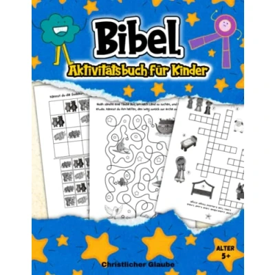 Abbildung von Bibel Aktivitätsbuch für Kinder: Ein Biblisches Rätselbuch Kinder ab 5 Jahren, das Labyrinthe, Finde den Unterschied, Ausmalen, Punkt zu und Vieles Mehr Enthält