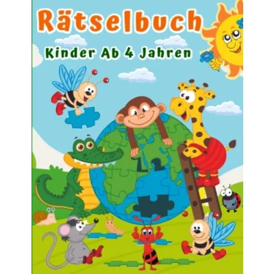 Abbildung von Rätselbuch Kinder Ab 4 Jahren: Beschäftigungsbuch : Malen, Vergleichen, Logikrätsel, Punkt zu Punkt, Bilderrätsel, Fehler finden, Labyrinthe, für Mädchen &amp; Jungen