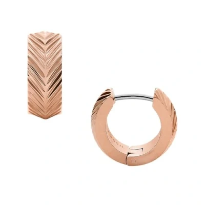Abbildung von Fossil Harlow Earrings Ohrringe Rose goldcoloured, Damen, Größe: One Size, gold coloured