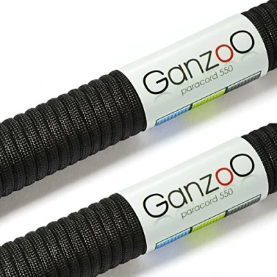 Abbildung von 2er Set Paracord 550 Seil 30 Meter Nylon/Polyester mit 7 Kern Stränge für Armband, Leine, Halsband, 4mm Stärke Mehrzweck Survival Parachute Cord belastbar bis 250kg (550lbs)