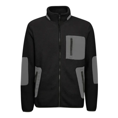 Abbildung von Blend Bhlauke Fleecejacke, Herren, Größe: 3XL, Black