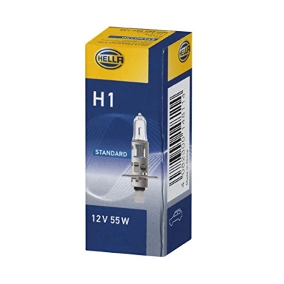 Abbildung von HELLA 8GH 002 089 133 Glühlampe, Fernscheinwerfer H1 12V 55W 3300K Halogen ALFA ROMEO: 146, 156 Saloon, FIAT: Grande Punto Hatchback, Croma II Estate