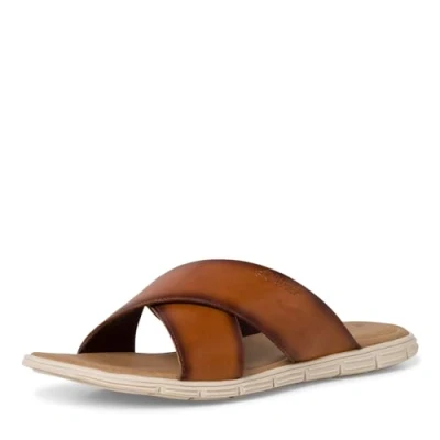 Abbildung von s.Oliver Pantolette flach, Herren, Größe: 41, Cognac Schuhe