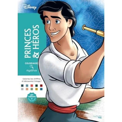 Abbildung von Coloriages mystères Disney Princes et Héros