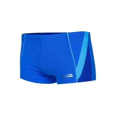 Abbildung von Aqua Speed Badehose Kinder Jungen + gratis eBook Schwimmhosen eng Jungs Boys Swimwear UV Kastenbadehose Gr. 158 42. Marineblau Blau Diego