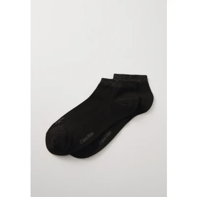 Abbildung von Calvin Klein Underwear Women Sneaker Shiny LOGO 2 PACK Socken, Damen, Größe: 39 42, Black