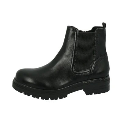 Abbildung von Tom Tailor Damen 4290506 Stiefelette, Black, 38 EU