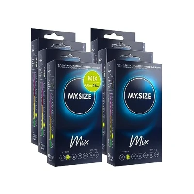 Abbildung von My.Size Mix Kondome Größe 2, 49 mm, Vorteilspackung, Inhalt 60 Stück