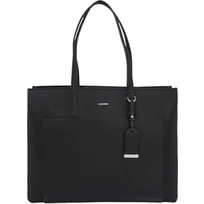 Abbildung von Calvin Klein Damen Shopper Must Medium mit Reißverschluss, Schwarz (Ck Black), Einheitsgröße