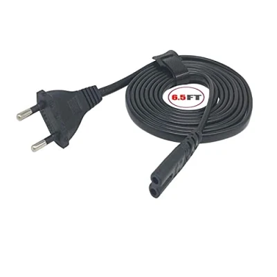 Abbildung von WICAREYO AC Netzkabel für PS4, Verlängerter 2 Meter EU Stecker Kabel Stromkabel Versorgungskabel Ersatz PS5 Playstation 4 PS3 PS2 Xbox One S/X GameCube NGC