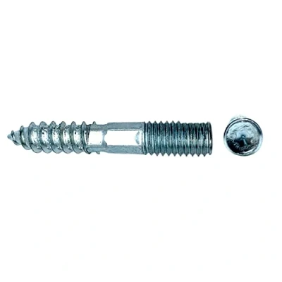 Abbildung von DOJA Barcelona Stockschrauben 25 Schrauben, M8 x 50, Stahl verzinkt Doppelgewindeschraube Schraubverbindung für Holzschrauben, Möbelbeine, Metallbügel, Holzbrett, Holzplatte