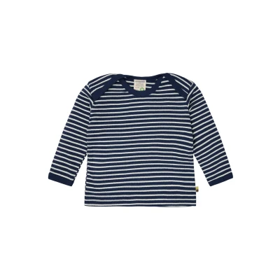 Abbildung von loud + proud Gestreift MIT Langarmshirt für Kinder, Größe: 110/116, Ultramarine