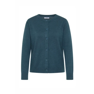 Abbildung von Cecil MIT Knopfleiste Strickjacke, Damen, Größe: Medium, Blau