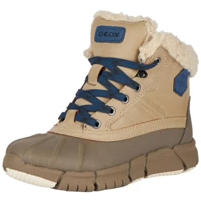 Abbildung von Geox J FLEXYPER Boy B ABX Ankle Boot, BEIGE/Blue, 31 EU