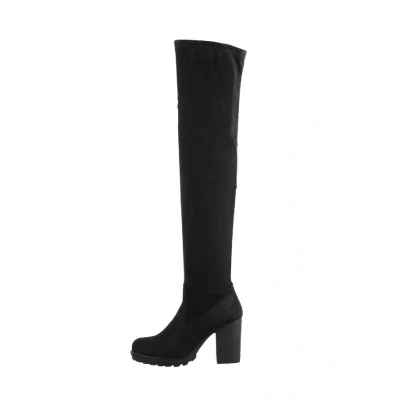 Abbildung von Elara Overknees, Damen, Größe: 40, Schwarz Schuhe