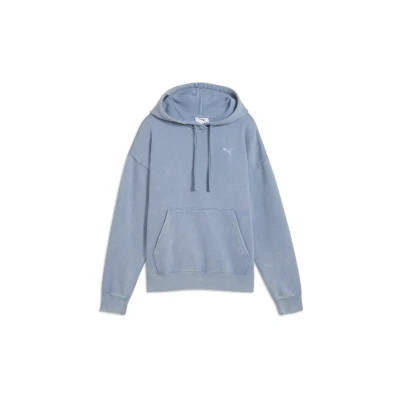 Abbildung von Puma Elevated Relaxed WASH Sweatshirt, Damen, Größe: XXL, Cool blue