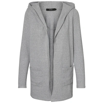 Abbildung von Vero Moda Doffy OPEN HOOD NOOS Strickjacke, Damen, Größe: XS, Light grey melange
