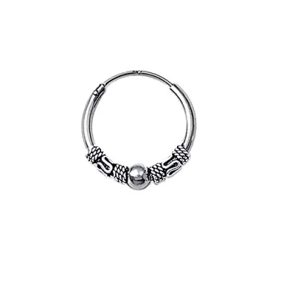 Abbildung von NKlaus 925 Silber EINZEL Ohrring Keltische CREOLE Gothic Celtic Bali 18mm 5047