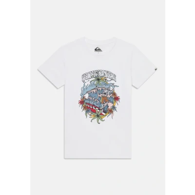 Abbildung von Quiksilver EV IN Waves Youth Unisex Tshirt print für Kinder, Größe: 164, White