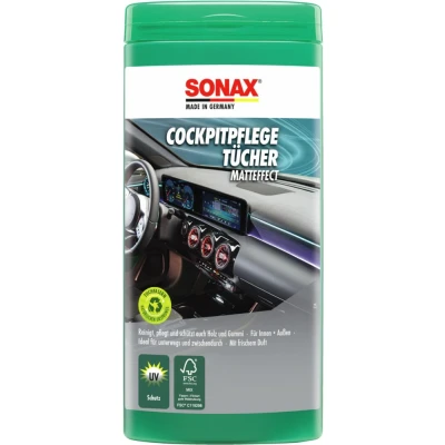 Abbildung von SONAX 04158410 Kunststoffpflegemittel 112 Plastic care wipes