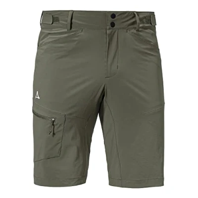 Abbildung von Schöffel Herren Shorts Algarve M, wasserabweisende Radlerhose, schnell trocknende Fahrradhose mit Oberschenkeltasche, sea turtle, 46