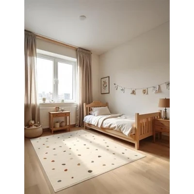 Abbildung von Hanse Home Adventures Kinderteppich Konfetti Punkte Spielteppich, Modernes Design, Spielmatte, Krabbelteppich Junge Mädchen für Kinderzimmer, Jugendzimmer, Wohnzimmer Creme Multifarben, 120x170cm