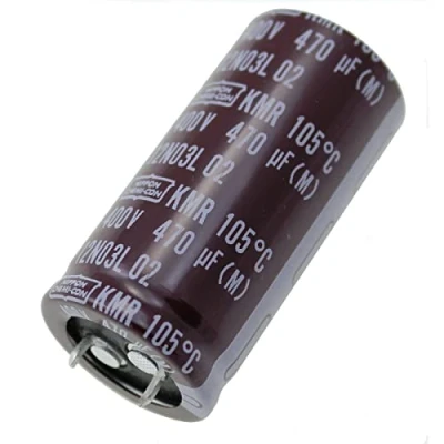 Abbildung von Elko Kondensator radial 470µF 400V Snap In Elektrolytkondensator bis zu 105C 470uF Electrolytic Capacitor from United Chemi Con