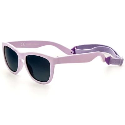Abbildung von Kiddus Sonnenbrille für Kinder Mädchen Jungen. Ab 2 Jahren. Sicherer UV400 Sonnenfilterschutz. Polarisierende Linsen. Unzerbrechlich. Einstellbares und abnehmbares Band.