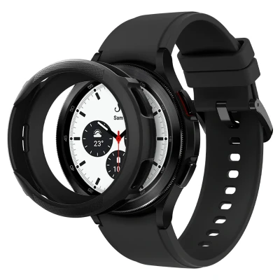 Abbildung von Liquid Air Pro Case für die Samsung Galaxy Watch 4 Classic 46 mm Matte Black