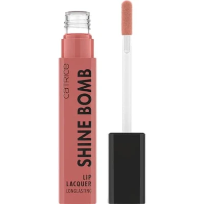 Abbildung von Catrice Shine Bomb Lip Lacquer, Lippenstift, Nr. 030, Nude, langanhaltend, sofortiges Ergebnis, glänzend, farbintensiv, vegan, ölfrei, ohne Parabene, Mikroplastikpartikel, 1er Pack (3ml)