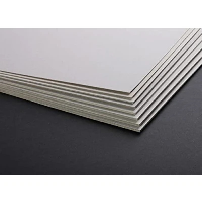 Abbildung von Clairefontaine 93975C Packung (mit 10 Bögen Pappe, 50 x 65 cm, 1 mm, 600 g, ideal für Modellbau, leicht und glatt, 100% recycelt) 10er Pack grau