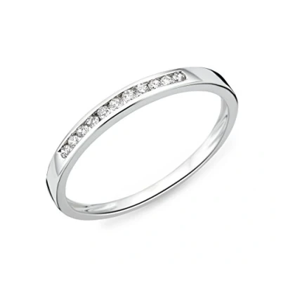 Abbildung von MIORE Ring Damen Ewigkeitsring Weißgold 9 Karat / 375 Gold Diamant Brillianten 0.10 ct