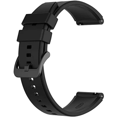 Abbildung von INF Armband für Huawei Watch GT2 46mm, Silikon Ersatz Uhrenarmband kompatibel mit GT3/GT3 Pro/GT2 Pro, 22mm, Schwarz