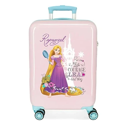 Abbildung von Disney Prinzessinnen Kabinenkoffer, Rosa, 38 x 55 20 cm, Borsa, 55.00 34.00 20.00 Rapunzel