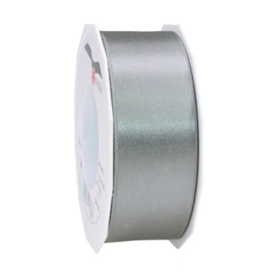 Abbildung von PRÄSENT C.E. Pattberg Satin Schiefer, 25 m Satinband zum Einpacken von Geschenken, 40 mm Breite, Geschenkband Dekorieren &amp; Basteln, Dekoband, Anlass