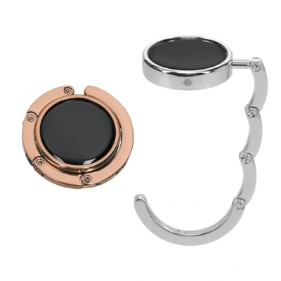 Abbildung von kwmobile Taschenhalter für Tisch 2X Faltbare Antirutsch Handtaschenhalter Haken Taschen Aufhänger Geschenkidee Gadgets Frauen Taschenhaken Set