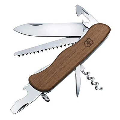 Abbildung von Victorinox Schweizer Taschenmesser, Forester, Swiss Army Knife, Multitool, 10 Funktionen, Feststellklinge, Dosenöffner, Schraubendreher