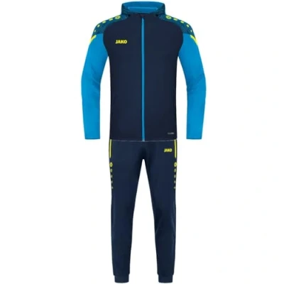 Abbildung von JAKO Kinder Trainingsanzug Polyester Performance mit Kapuze, Marine/Jako Blau, 140