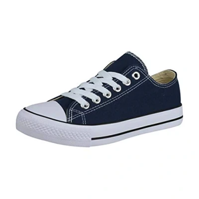 Abbildung von Elara Unisex Sneaker Low top Turnschuh Textil Chunkyrayan 36 46 A YD3230 Blau 38