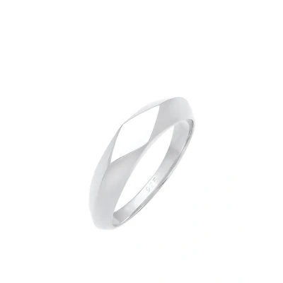 Abbildung von Elli Design Basic Ring silvercoloured, Damen, Größe: 48, Silver coloured