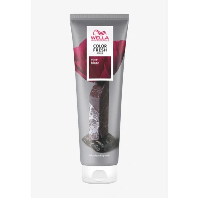 Abbildung von Wella Professionals Color Fresh Mask Rose Blaze Haarkur zum Beleben und Verändern der Haarfarbe pflegende Tönung mit Avocadoöl für mittelblondes aufgehelltes Haar 150 ml