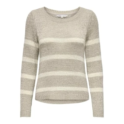 Abbildung von ONLY Damen ONLGEENA XO L/S KNT NOOS Pullover, 15113356, Simply Taupe,L