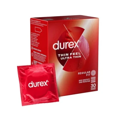 Abbildung von Durex Gefühlsecht Ultra Kondome Extra dünne Spitze &amp; mit Silikongleitgel befeuchtet 30er Pack (1 x 30 Stück)