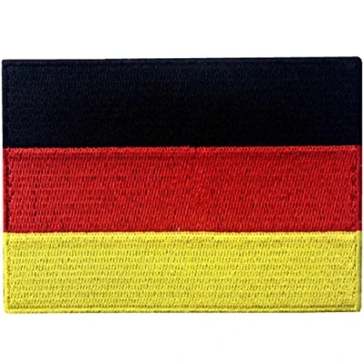 Abbildung von Deutschland Flagge Deutsches Nationales Emblem Bestickter Aufnäher zum Aufbügeln/Annähen