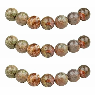 Abbildung von MJDCB Perlen zum Auffädeln 6mm 60 stück Ozean Stein Halbedelsteine mit Loch Natürliche Lose Runde Steinperlen für Herstellung Schmuck Armbänder Halsketten