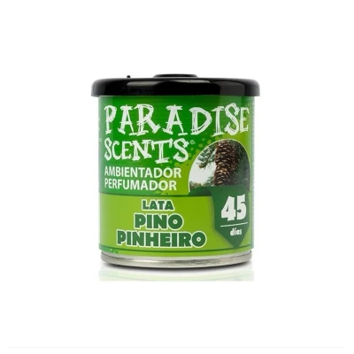 Abbildung von Paradise Scents Parfümierter Gel Lufterfrischer in 100g Dose. Kiefernduft. Angenehmer und lang anhaltender Duft. Perfekt für Auto, Haus oder Büro.