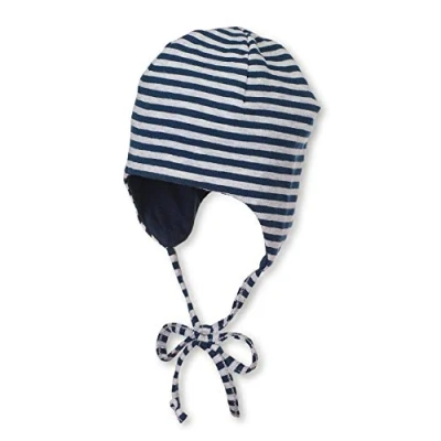 Abbildung von Sterntaler Baby Jungen Bonnet Reversible M tze, Marine, 45 EU